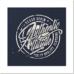 Varsity Authentic Attitude Vintage Typography Posters and Art